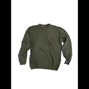 Chaps Men's Cotton Crewneck Sweater - Olive Green - Size S - NWT